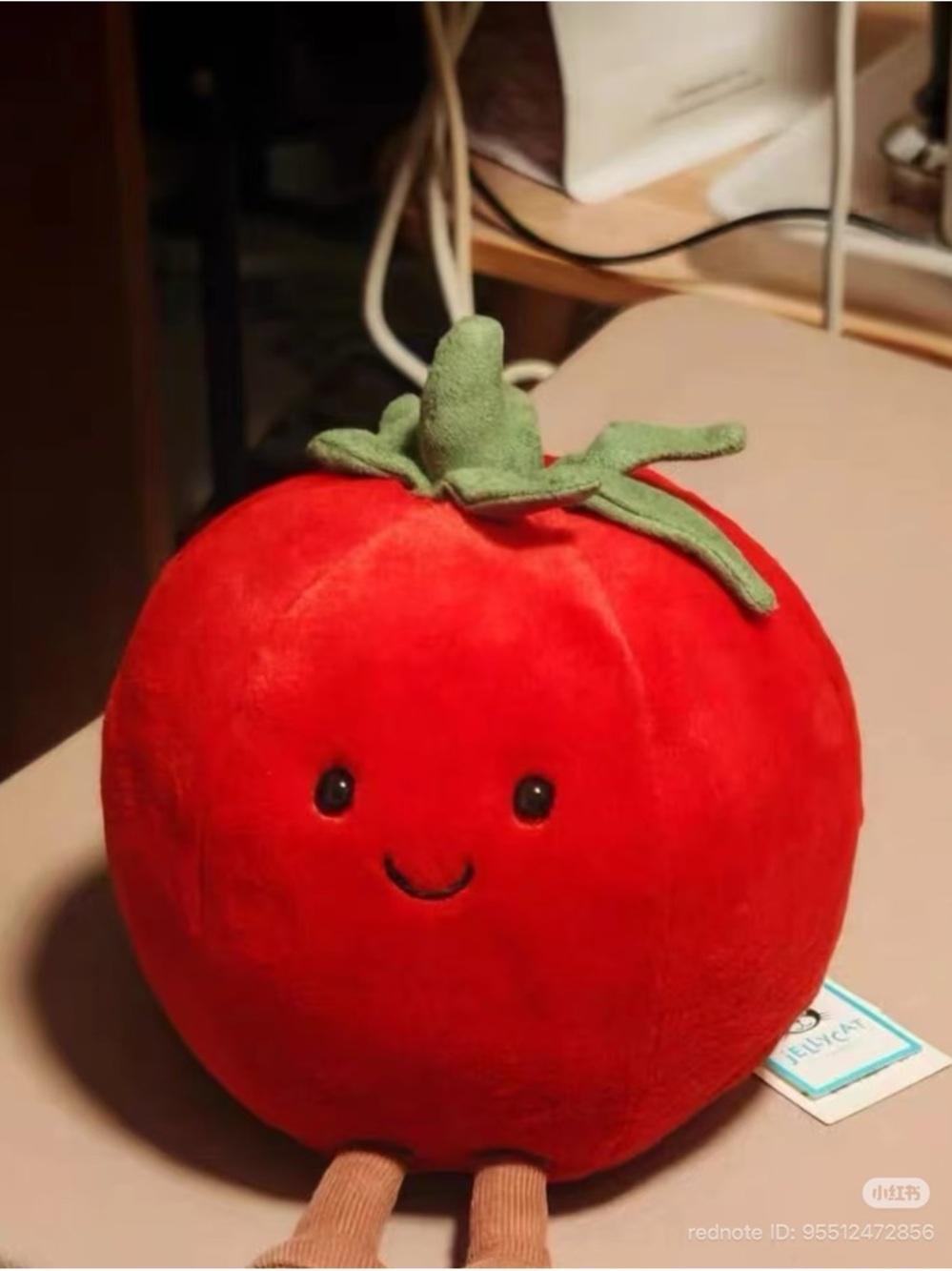 Jellycat Tomato - Red with Green Top